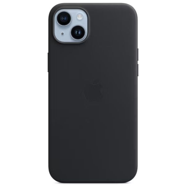 Чехол на iPhone 14 Plus Leather Case midnight