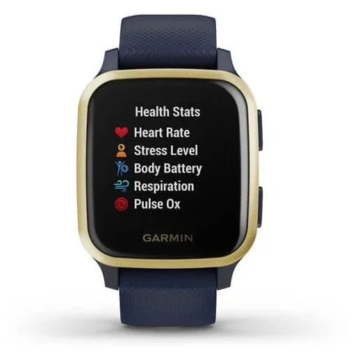 Умные часы Garmin Venu Sq Music Edition NFC, золотистый/темно-синий