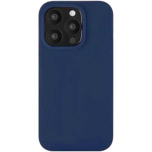 Чехол защитный uBear Touch Mag Case, iPhone 15 Pro, MagSafe, силикон, темно-синий
