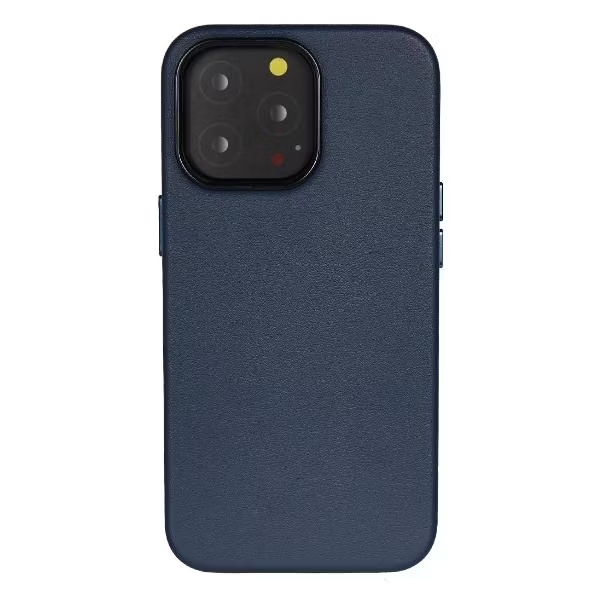 Чехол на iPhone 14 Pro Leather Case Синий