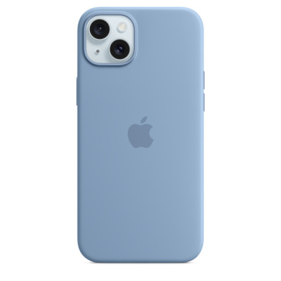 Чехол накладка для iPhone 15 Plus 6.7" Silicone Case with Magsafe Winter Blue