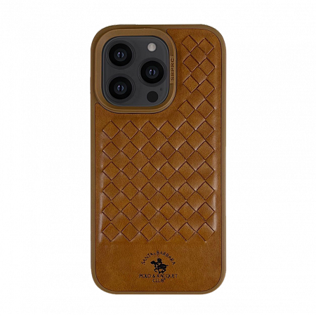 Чехол накладка iPhone 15 Pro 6.1" Polo Ravel Series Leather