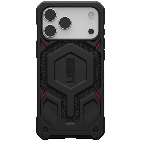 Чехол UAG Monarch Pro с MagSafe для iPhone 17 Pro Max, Kevlar-Black (114514113940)