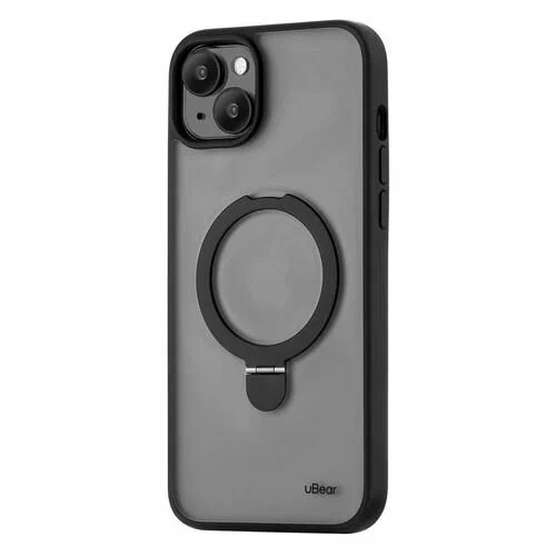 Чехол защитный uBear Touch Mag Case, iPhone 15 Plus, MagSafe, силикон, серый