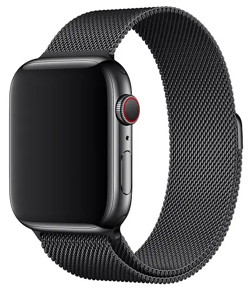 Ремешок Gurdini Milanese Loop Apple Watch 42mm/44mm Space Black