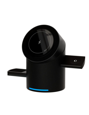 Беспроводное зарядное устройство VLP Tower Power 3 in 1 для Apple, черный титан