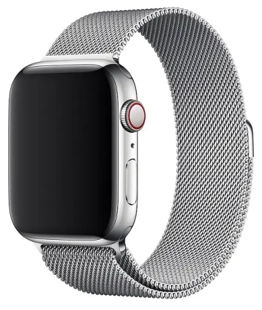Ремешок Gurdini Milanese Loop Apple Watch 42mm/44mm Silver