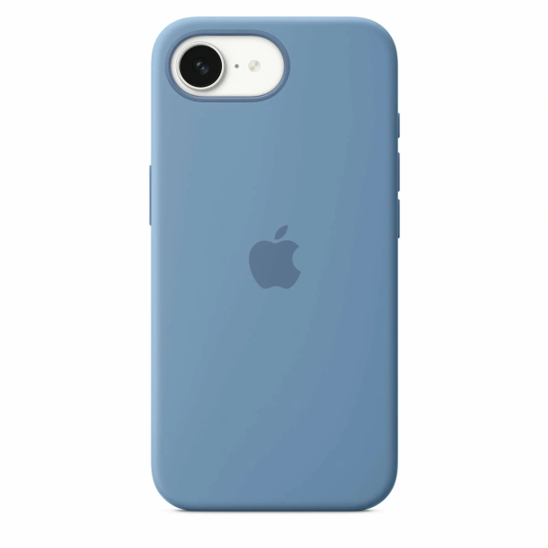 Чехол накладка для iPhone 16e 6.1" (2025) Silicone Case with Magsafe Winter Blue