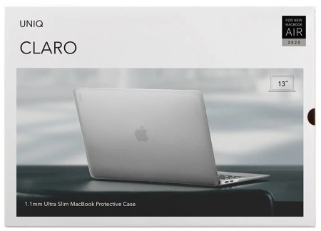 Чехол Uniq для Macbook Air 13 (2020) HUSK Pro CLARO (Matte Clear)