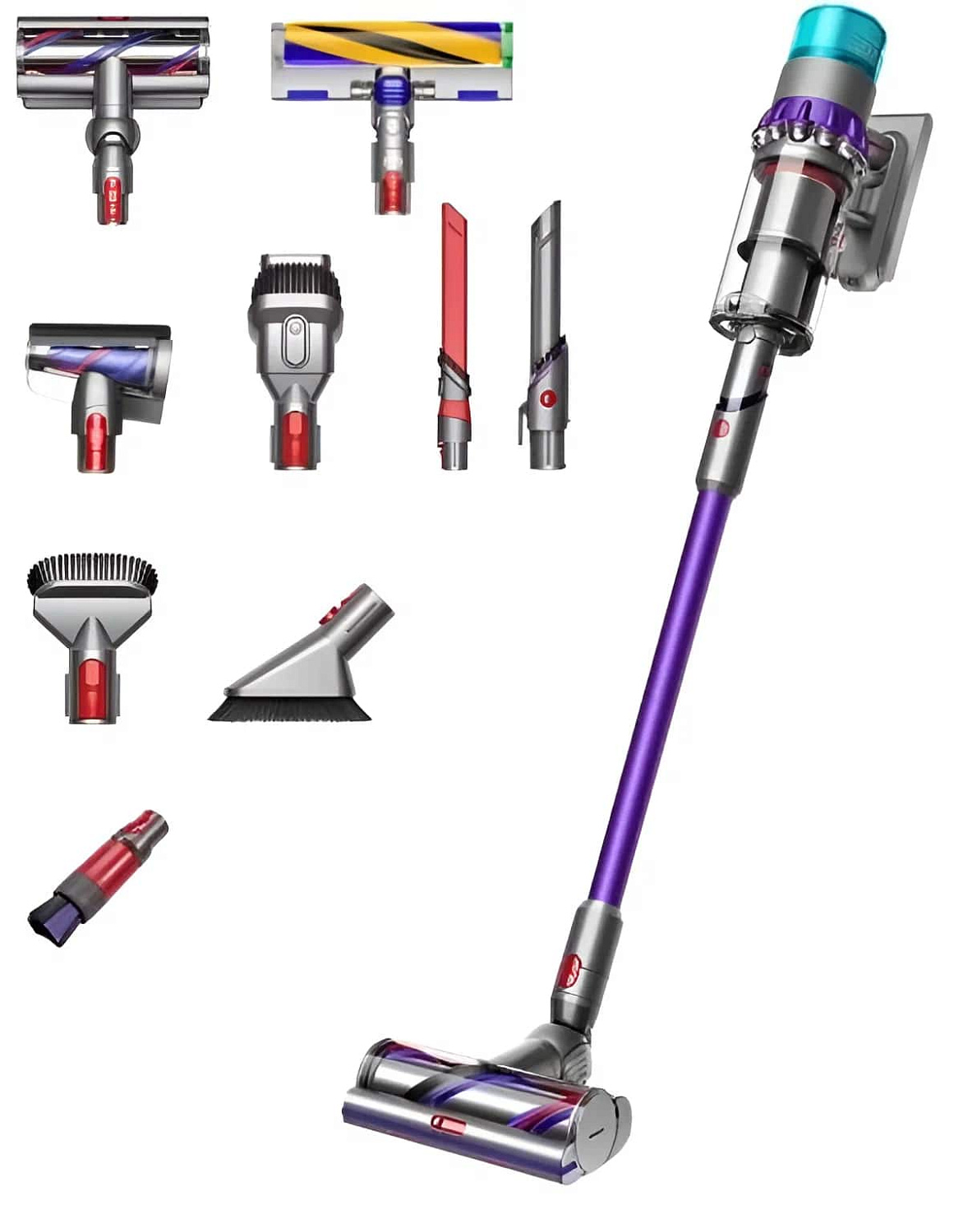 Вертикальный пылесос Dyson Gen5 Detect Absolute (SV23), Purple/Iron/Purple
