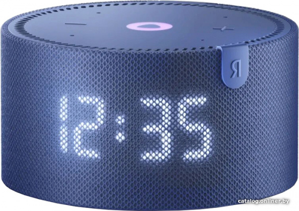 Яндекс Станция Мини 2 с часами Синяя