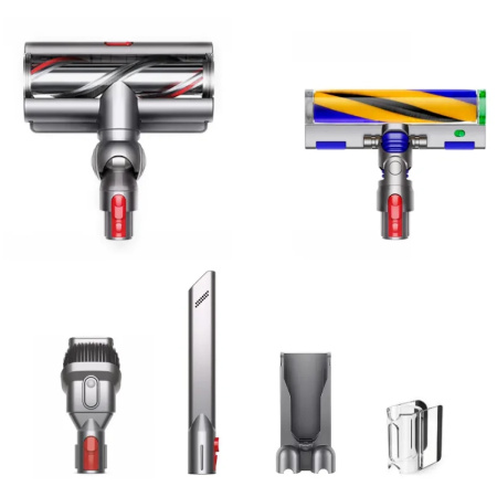 Вертикальный пылесос Dyson V15 Detect Absolute (SV47), Yellow/Nickel