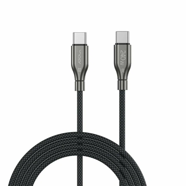 Кабель Vyvylabs Hardcore Series Fast Charging Cable Type-C to Type-C 240W 1M Dark Gray