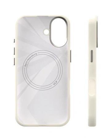 Чехол защитный VLP Aster Pro Case с MagSafe для iPhone 17, белый