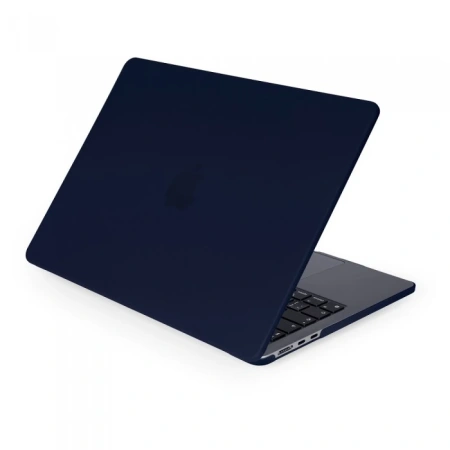 Чехол накладка Gurdini для Macbook Air 13.6" M2/M3/M4 пластик матовый темно-синий