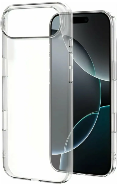 Чехол накладка iPhone 17 Air 6.6" Gurdini силикон Ultra Twin 1 mm прозрачный