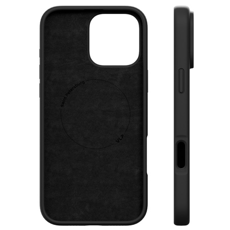 Чехол защитный VLP LITE Mist Case с MagSafe для iPhone 16, черный