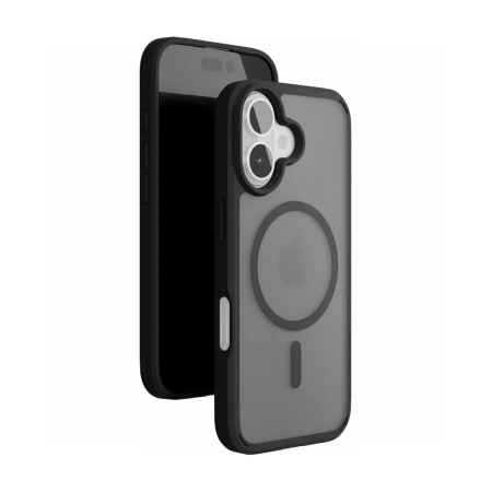 Чехол защитный VLP LITE Haze Case с MagSafe для iPhone 16, черный