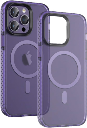 Чехол накладка iPhone 15 Pro Max 6.7" Gurdini Nano Series with Magsafe Purple