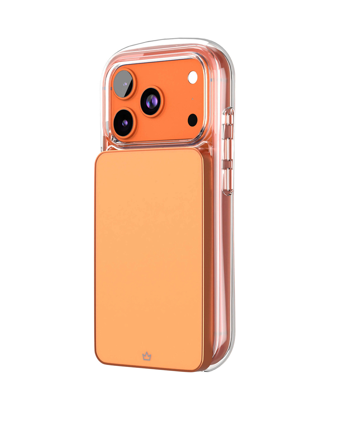 Чехол защитный VLP Bubble Case с MagSafe для iPhone 17 Pro, оранжевый