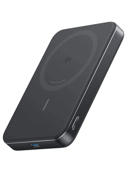 Внешний аккумулятор Anker MagGo Ultra-Slim 10000mAh Qi2 Certified 15W/30W черный