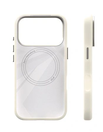 Чехол защитный VLP Aster Pro Case с MagSafe для iPhone 17 Pro, белый