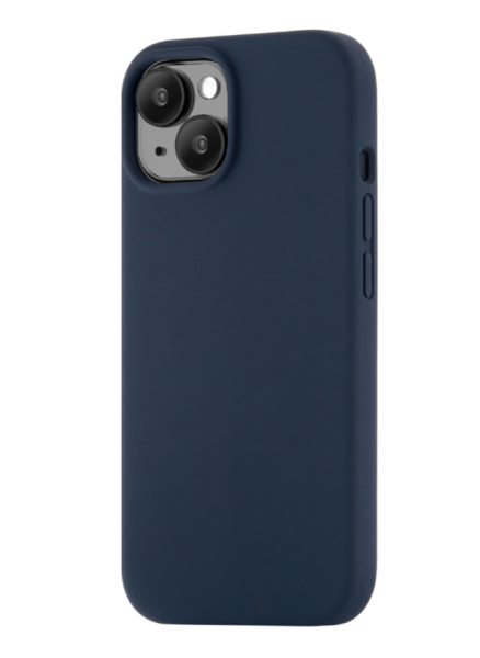 Чехол защитный uBear Touch Mag Case, iPhone 15, MagSafe, силикон, темно-синий