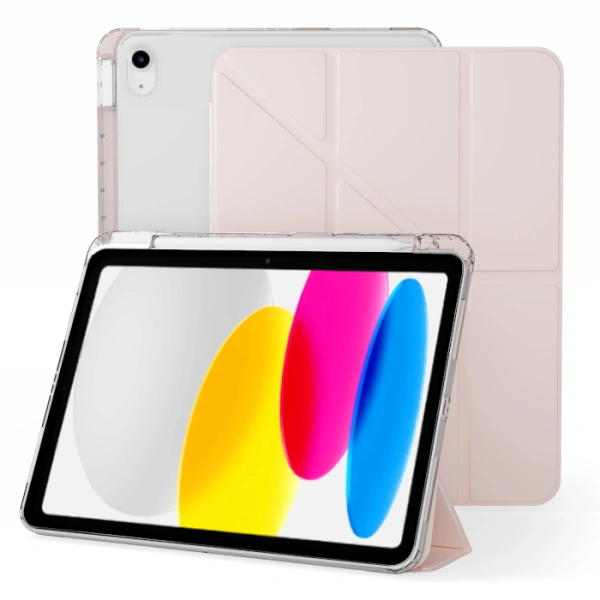 Чехол книжка для iPad 10 2022 (10.9")/ A16 2025 Gurdini Origami Case Розовый