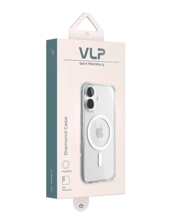 Чехол защитный VLP Puro Case с MagSafe для iPhone 17, прозрачный
