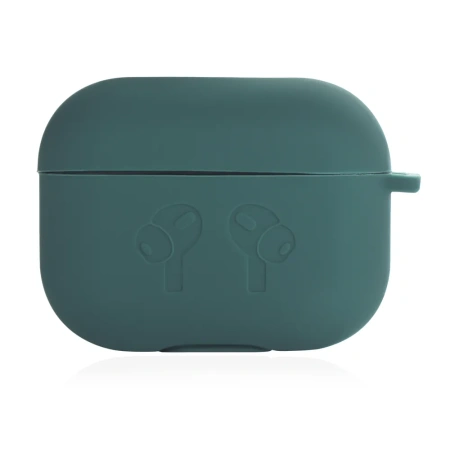 Чехол для Airpods Pro 2 Gurdini прорезиненный soft touch c карабином Сосновый Лес