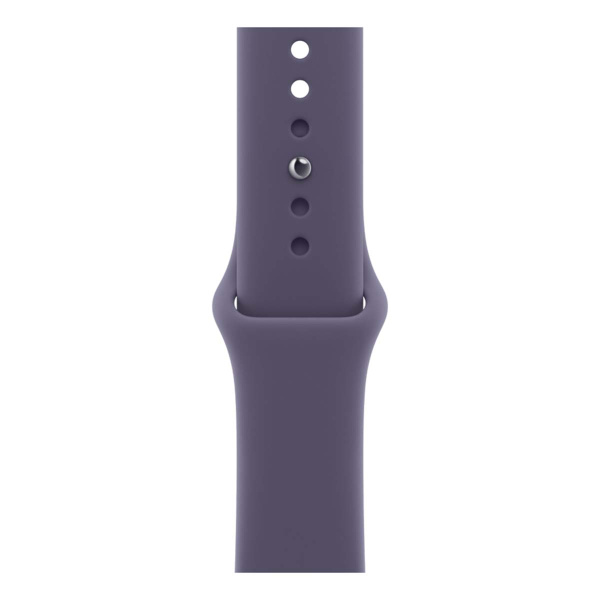 Apple Watch S11, 46 mm,  корпус из алюминия серебристого цвета, спортивный ремешок пурпурного цвета