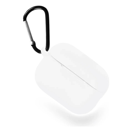 Чехол для Airpods Pro 3 Gurdini прорезиненный soft touch c карабином Полупрозрачный