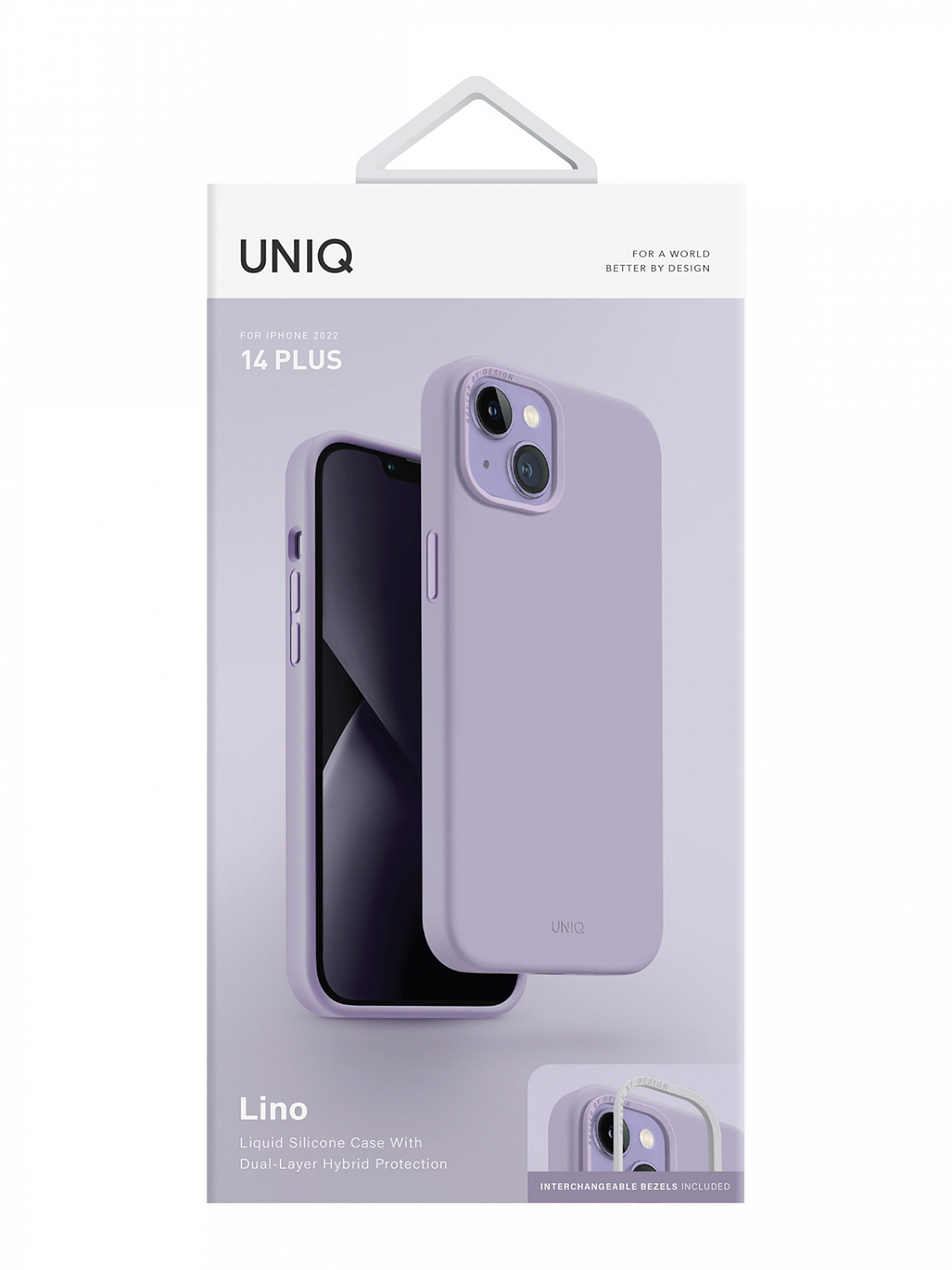 Uniq для iPhone 14 Plus чехол LINO Lavender