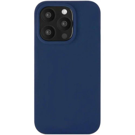 Чехол защитный uBear Touch Mag Case, iPhone 15 Pro, MagSafe, силикон, темно-синий