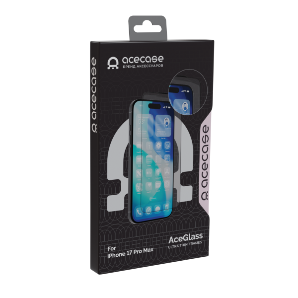 Защитное стекло AceGlass Антишпион for iPhone 17 Pro