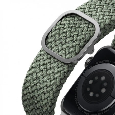 Ремешок Uniq для Apple Watch 41/40/38 mm ASPEN Strap Braided Green