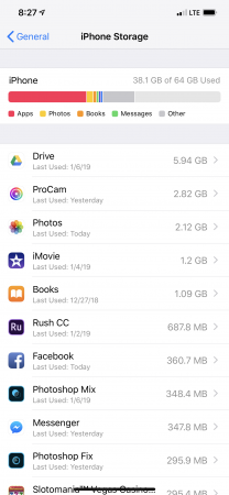 Чистка памяти "Другое" на iPhone