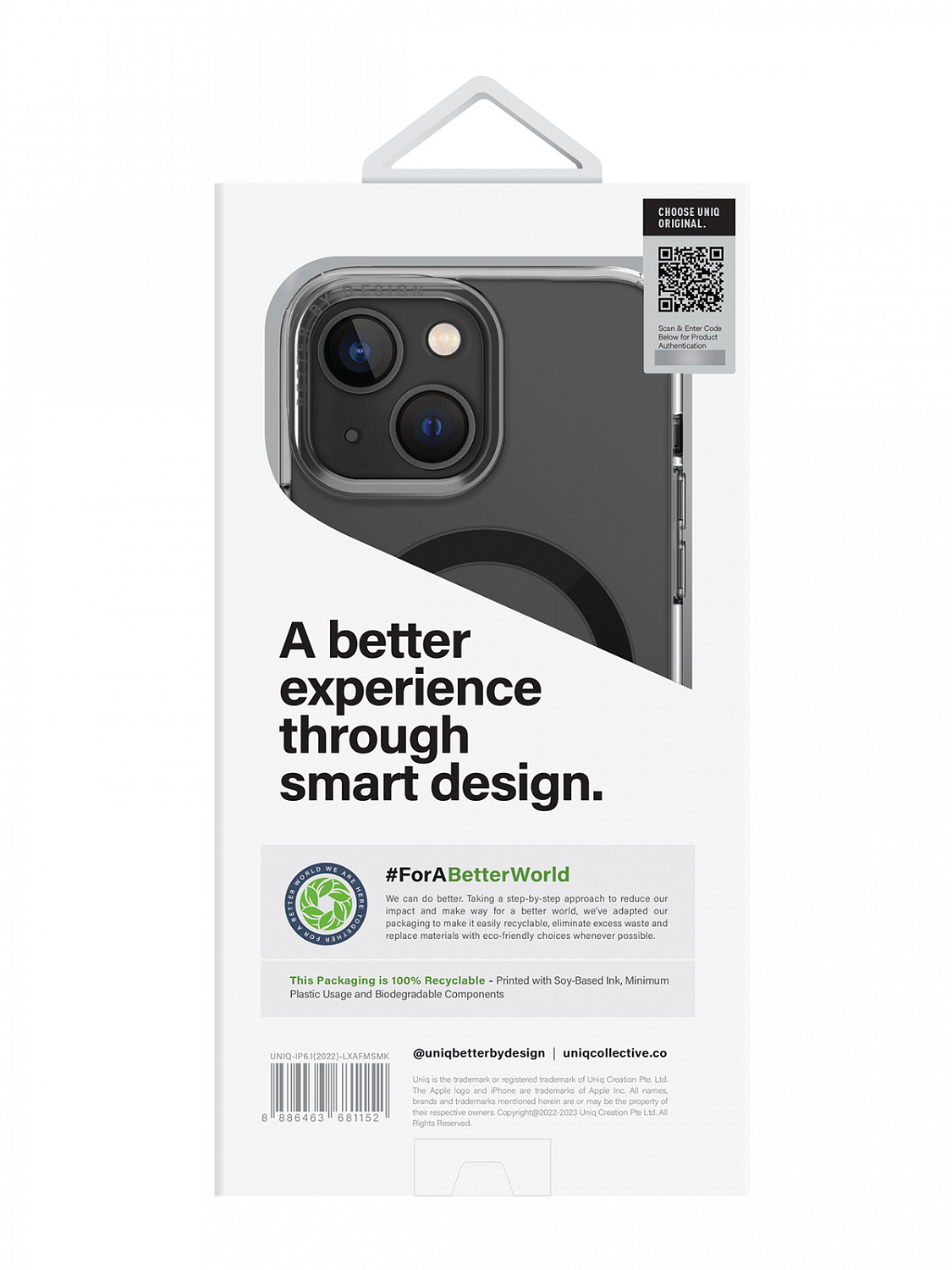 Uniq для iPhone 14 Plus чехол Lifepro Xtreme AF Frost Smoke (MagSafe)