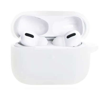 Чехол для Airpods Pro 2 Gurdini прорезиненный soft touch c карабином Полупрозрачный