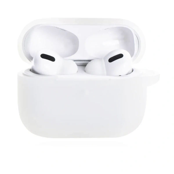 Чехол для Airpods Pro 2 Gurdini прорезиненный soft touch c карабином Полупрозрачный