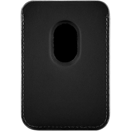 Чехол защитный uBear Leather Shell Case, кардхолдер, натуральная кожа, чёрный