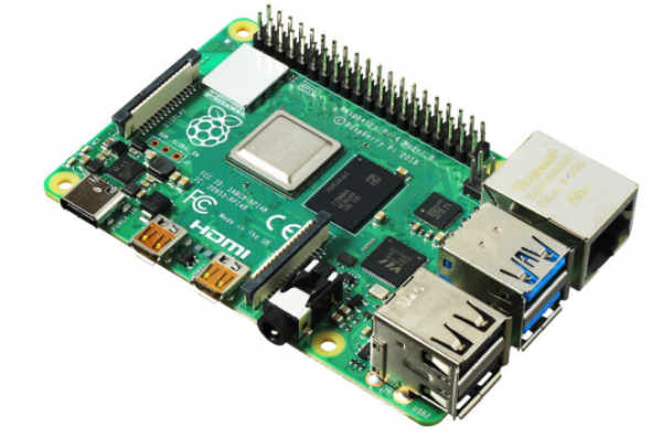 Плата Raspberry Pi 4 Model B, Озу 2 гб, , 4 ядра, Цп 1,5 Ггц,