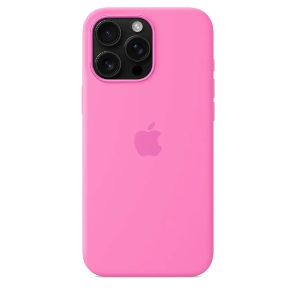 Чехол накладка для iPhone 16 Pro 6.3" Silicone Case (Button/Magsafe) Peony