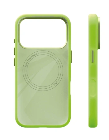 Чехол защитный VLP Aster Pro Case с MagSafe для iPhone 17 Pro, лайм