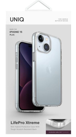 Uniq для iPhone 15 чехол Lifepro Xtreme Clear