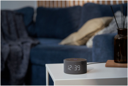 Яндекс Станция Мини 2 с часами Черная