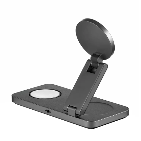 Беспроводное зарядное устройство Rocket Premium Magic 3in1, Apple Watch, 22.5W, черный