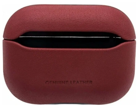 Чехол Uniq для Airpods Pro Terra Genuine Leather Red