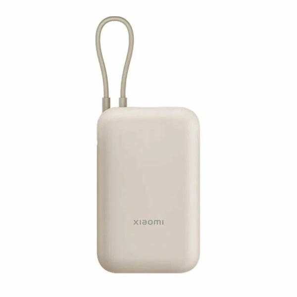Портативный аккумулятор Xiaomi Mi Power Bank With Cable USB-C 10000mAh Pocket Version P15ZM Beige