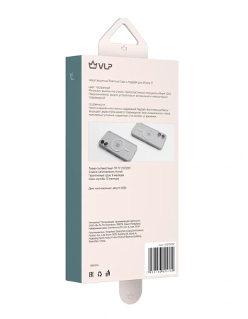 Чехол защитный VLP Puro Case с MagSafe для iPhone 17, прозрачный